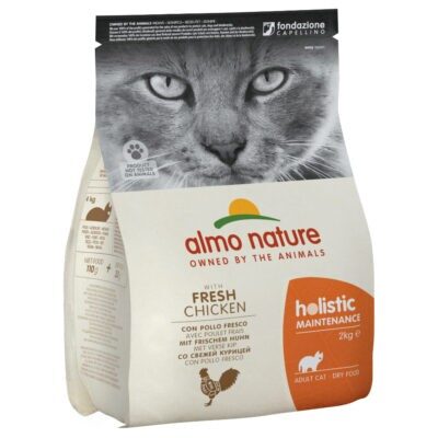 2x2 kg Almo Nature Holistic csirke & rizs száraz macskatáp - Kisállat kiegészítők webáruház - állateledelek