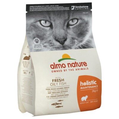 2x2 kg Almo Nature Holistic hal & rizs száraz macskatáp - Kisállat kiegészítők webáruház - állateledelek