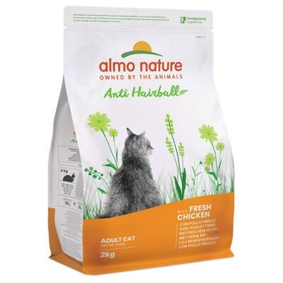 2x2 kg Almo Nature Holistic Anti Hairball csirke & rizs száraz macskatáp - Kisállat kiegészítők webáruház - állateledelek