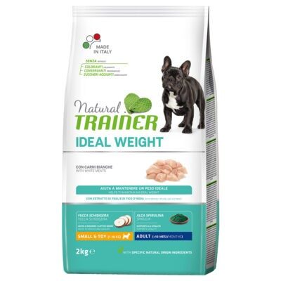 2x2kg Natural Trainer Ideal Weight Small & Toy szárnyas száraz kutyatáp - Kisállat kiegészítők webáruház - állateledelek