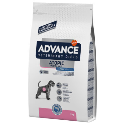 3kg Advance Veterinary Diets Atopic pisztráng száraz kutyatáp - Kisállat kiegészítők webáruház - állateledelek