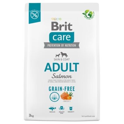 2x3kg Brit Care Dog Grain-Free Adult Salmon & Potato száraz kutyatáp - Kisállat kiegészítők webáruház - állateledelek