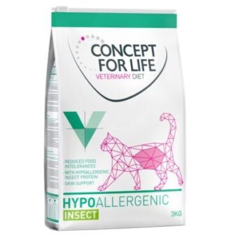 3kg Concept for Life Veterinary Diet Hypoallergenic Insect száraz macskatáp - Kisállat kiegészítők webáruház - állateledelek