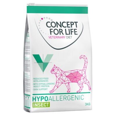 3kg Concept for Life Veterinary Diet Hypoallergenic Insect száraz macskatáp - Kisállat kiegészítők webáruház - állateledelek