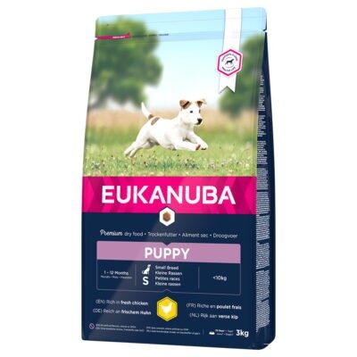 2x3kg Eukanuba Puppy Small Breed csirke száraz kutyatáp - Kisállat kiegészítők webáruház - állateledelek