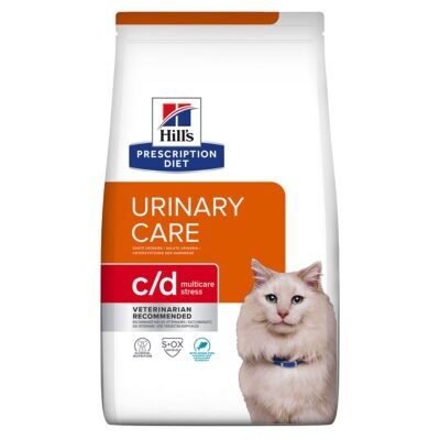 2x 3kg Hill's Prescription óriási kedvezménnyel száraz macskatáp - c/d Multicare Stress Urinary Care tenger gyümölcsei - Kisállat kiegészítők webáruház - állateledelek