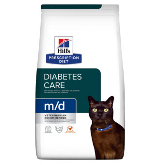 2x3kg Hill's Prescription Diet m/d Diabetes Care csirke száraz macskatáp - Kisállat kiegészítők webáruház - állateledelek