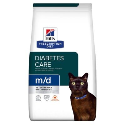 2x3kg Hill's Prescription Diet m/d Diabetes Care csirke száraz macskatáp - Kisállat kiegészítők webáruház - állateledelek