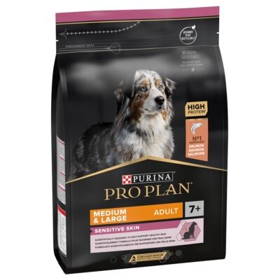 3kg PURINA PRO PLAN Medium & Large Adult 7+ Sensitive Skin száraz kutyatáp - Kisállat kiegészítők webáruház - állateledelek