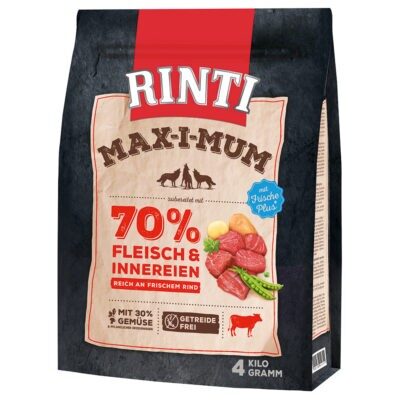 2x4kg RINTI Max-i-mum marha száraz kutyatáp - Kisállat kiegészítők webáruház - állateledelek