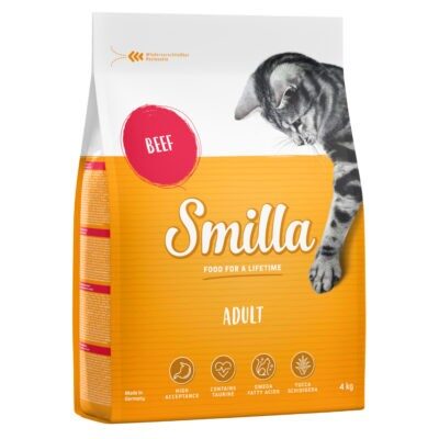 2x4kg Smilla Adult marha száraz macskatáp - Kisállat kiegészítők webáruház - állateledelek
