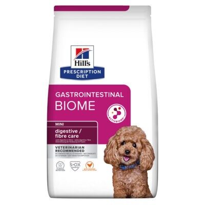 6kg Hill's Prescription Diet Gastrointestinal Biome Mini csirke száraztáp kutya - Kisállat kiegészítők webáruház - állateledelek