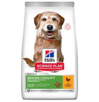 2x6kg Hill's Science Plan Mature Adult Senior Vitality Small & Mini csirke száraz kutyatáp - Kisállat kiegészítők webáruház - állateledelek