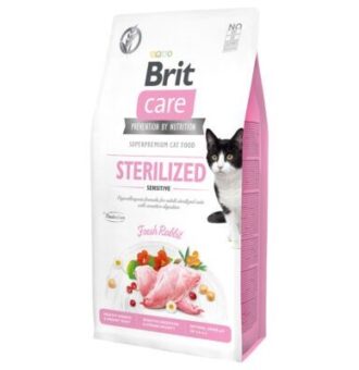 7kg Brit Care Grain-Free Sterilized Sensitive száraz macskatáp - Kisállat kiegészítők webáruház - állateledelek