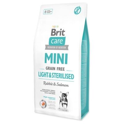 2x7kg Brit Care Mini Grain-Free Light & Sterilised száraz kutyatáp - Kisállat kiegészítők webáruház - állateledelek