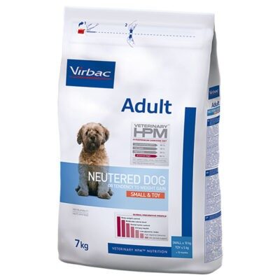 2x7kg Felnőtt ivartalanított kis és játék Virbac Veterinary HPM - Száraz kutyatáp - Kisállat kiegészítők webáruház - állateledelek