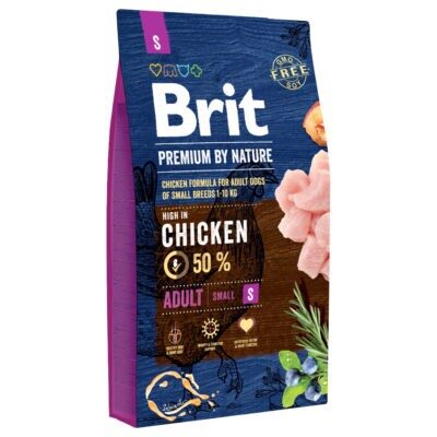 2x8kg Brit Premium by Nature Adult Small száraz kutyatáp - Kisállat kiegészítők webáruház - állateledelek