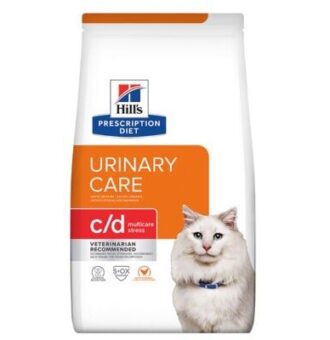 2x12kg Hill's Prescription Diet Feline száraz macskatáp- c/d Multicare Stress Urinary Care csirke (2 x 12 kg) - Kisállat kiegészítők webáruház - állateledelek