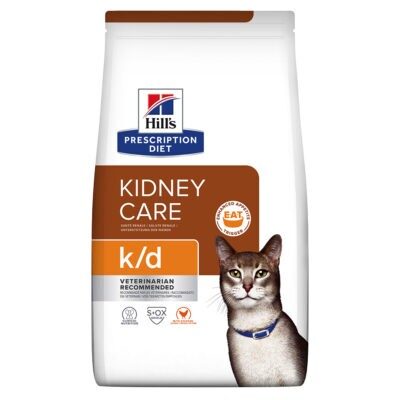 2x 3kg Hill's Prescription óriási kedvezménnyel száraz macskatáp - k/d Kidney Care csirke - Kisállat kiegészítők webáruház - állateledelek