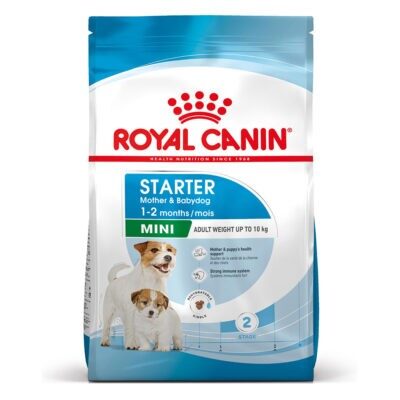2x8kg Royal Canin Mini Starter Mother & Babydog száraz kutyatáp - Kisállat kiegészítők webáruház - állateledelek