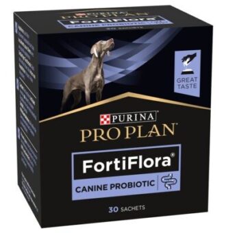 2x30x1g PURINA PRO PLAN FortiFlora Canine Probiotic táplálékkiegészítő kutyáknak - Kisállat kiegészítők webáruház - állateledelek