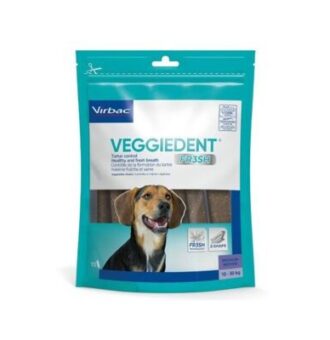 30x26g (M méret) Virbac VEGGIEDENT Fresh - közepes testsúlyú kutyáknak (10-30 kg) - Kisállat kiegészítők webáruház - állateledelek