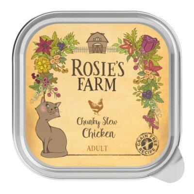 32x100g Rosie's Farm Adult nedves macskatáp- Csirke - Kisállat kiegészítők webáruház - állateledelek