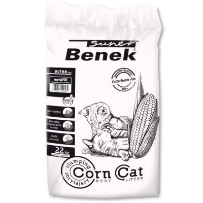 35 l (kb. 22 kg) Super Benek Corn Cat Ultra Natural macskaalom - Kisállat kiegészítők webáruház - állateledelek