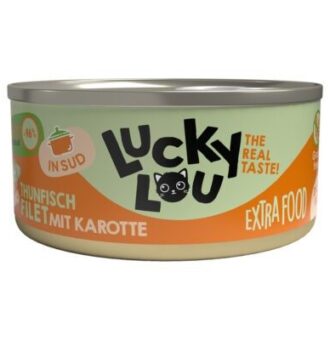 36x70g Lucky Lou Extrafood filé húslében macskaeledel nedveseledel- Tonhal & sárgarépa - Kisállat kiegészítők webáruház - állateledelek