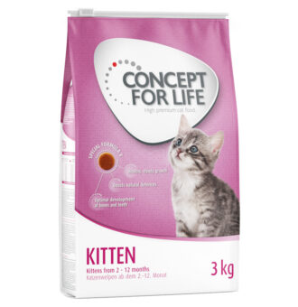 3kg Concept for Life Kitten száraz macskaeledel - Kisállat kiegészítők webáruház - állateledelek