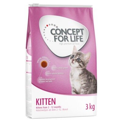 3kg Concept for Life Kitten száraz macskaeledel - Kisállat kiegészítők webáruház - állateledelek