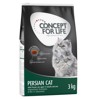 3x3kg Concept for Life Persian Adult - javított receptúra száraz macskatáp 15% kedvezménnyel - Kisállat kiegészítők webáruház - állateledelek