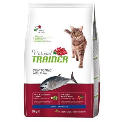 3kg Natural Trainer Adult tonhal száraz macskatáp - Kisállat kiegészítők webáruház - állateledelek