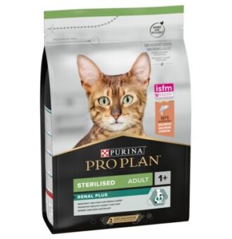 3kg PURINA PRO PLAN Sterilised Renal Plus lazac száraztáp ivartalanított macskáknak - Kisállat kiegészítők webáruház - állateledelek