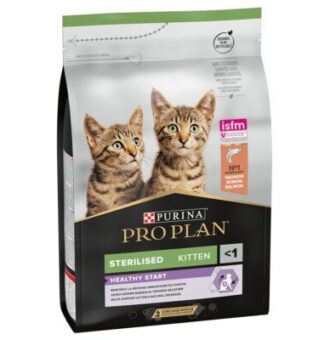 3kg Purina Pro Plan Sterilised Kitten lazac száraz macskatáp - Kisállat kiegészítők webáruház - állateledelek