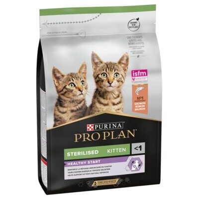 3kg Purina Pro Plan Sterilised Kitten lazac száraz macskatáp - Kisállat kiegészítők webáruház - állateledelek