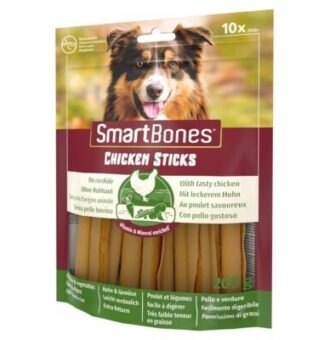 10db SmartSticks göngyölt rágórudacskák csirkével jutalomfalat kutyáknak - Kisállat kiegészítők webáruház - állateledelek