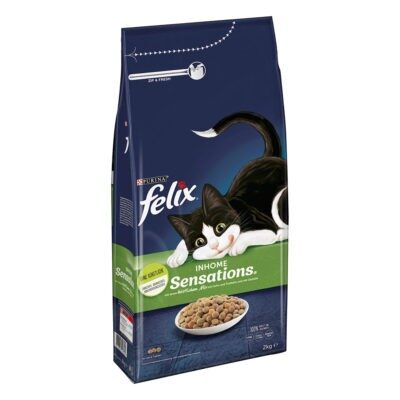 3x2kg Felix Sensations Inhome Sensations száraz macskatáp - Kisállat kiegészítők webáruház - állateledelek