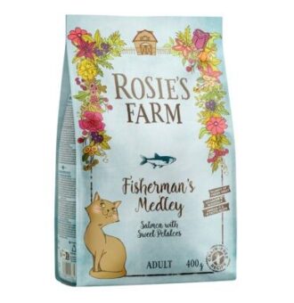 5x2kg Rosie's Farm Adult lazac & édesburgonya száraz macskatáp - Kisállat kiegészítők webáruház - állateledelek