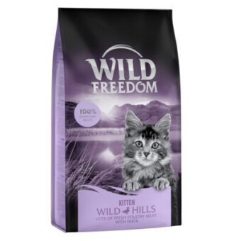 3x2kg Wild Freedom gabomanetes macska szárazeledel - Kitten Wild Hills - kacsa - Kisállat kiegészítők webáruház - állateledelek