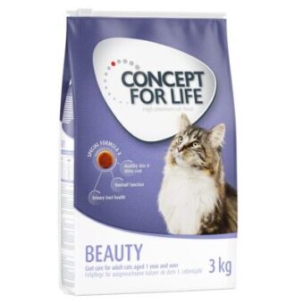 3x3kg Concept for Life Beauty Adult száraz macskatáp - Kisállat kiegészítők webáruház - állateledelek