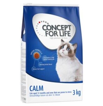 3x3kg Concept for Life Calm száraz macskatáp 15% kedvezménnyel - Kisállat kiegészítők webáruház - állateledelek