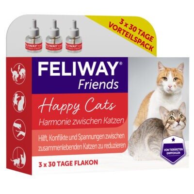 3x48ml utántöltő flakon Feliway Friends párologtató szetthez macskáknak - Kisállat kiegészítők webáruház - állateledelek