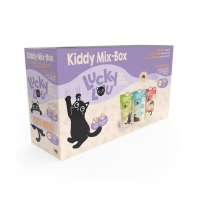12x125g Lucky Lou Kitten nedves macskatáp vegyes csomag mixI - Kisállat kiegészítők webáruház - állateledelek