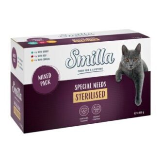 48x85g Smilla Sterilised tasakos nedves macskatáp - Kisállat kiegészítők webáruház - állateledelek