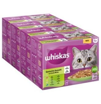 48x85g Whiskas 1+ vegyes válogatás aszpikban nedves macskatáp - Kisállat kiegészítők webáruház - állateledelek