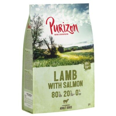 4kg Purizon Adult bárány & lazac gabonamentes száraz kutyatáp új receptúrával - Kisállat kiegészítők webáruház - állateledelek