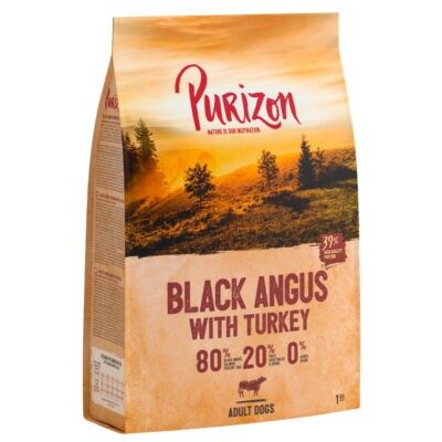 4kg Purizon Black-Angus-marha pulykával Adult - gabonamentes száraz kutyatáp új receptúrával - Kisállat kiegészítők webáruház - állateledelek
