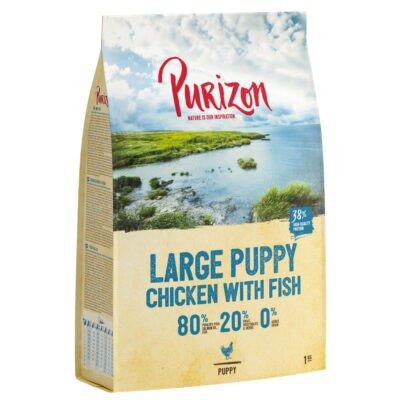 4kg Purizon Puppy Large csirke & hal - gabonamentes száraz kutyatáp - Kisállat kiegészítők webáruház - állateledelek