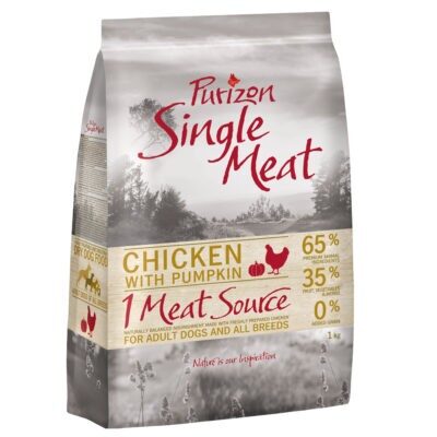 4kg Purizon Single Meat Adult csirke & tök  - gabonamentes száraz kutyatáp - Kisállat kiegészítők webáruház - állateledelek